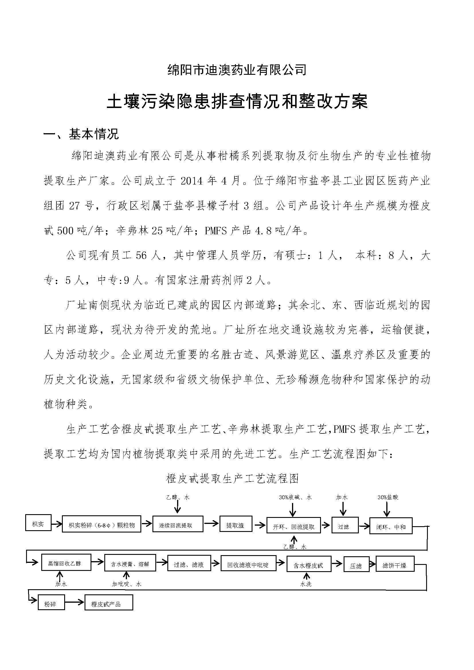 2018.9.27 绵阳迪澳药业有限公司 土壤污染隐患排查整改方案(1)_页面_01